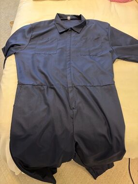 Men's Navy Blue Utility Coveralls - Vogyre